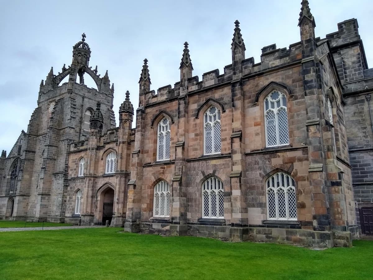 University of Aberdeen kampüsünden bir görünüm