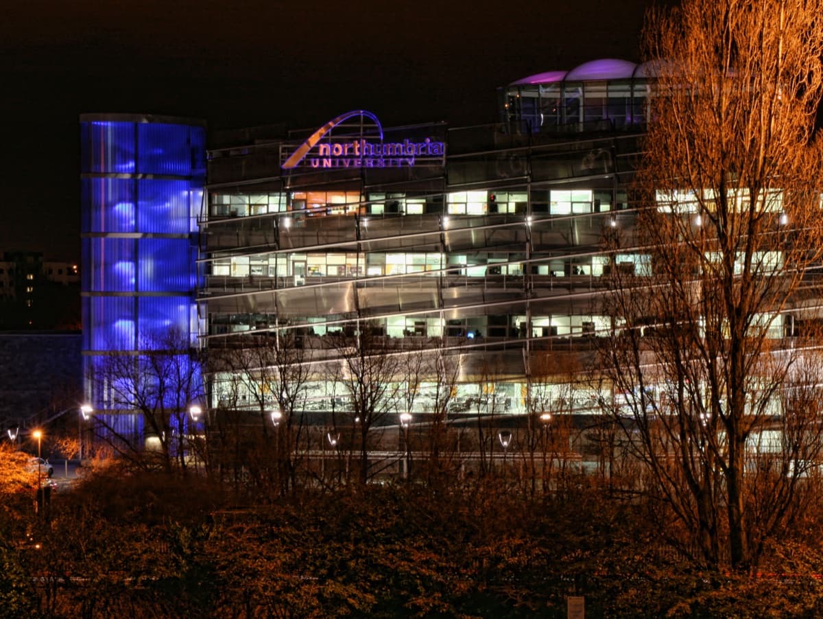 Northumbria University kampüsünden bir görünüm