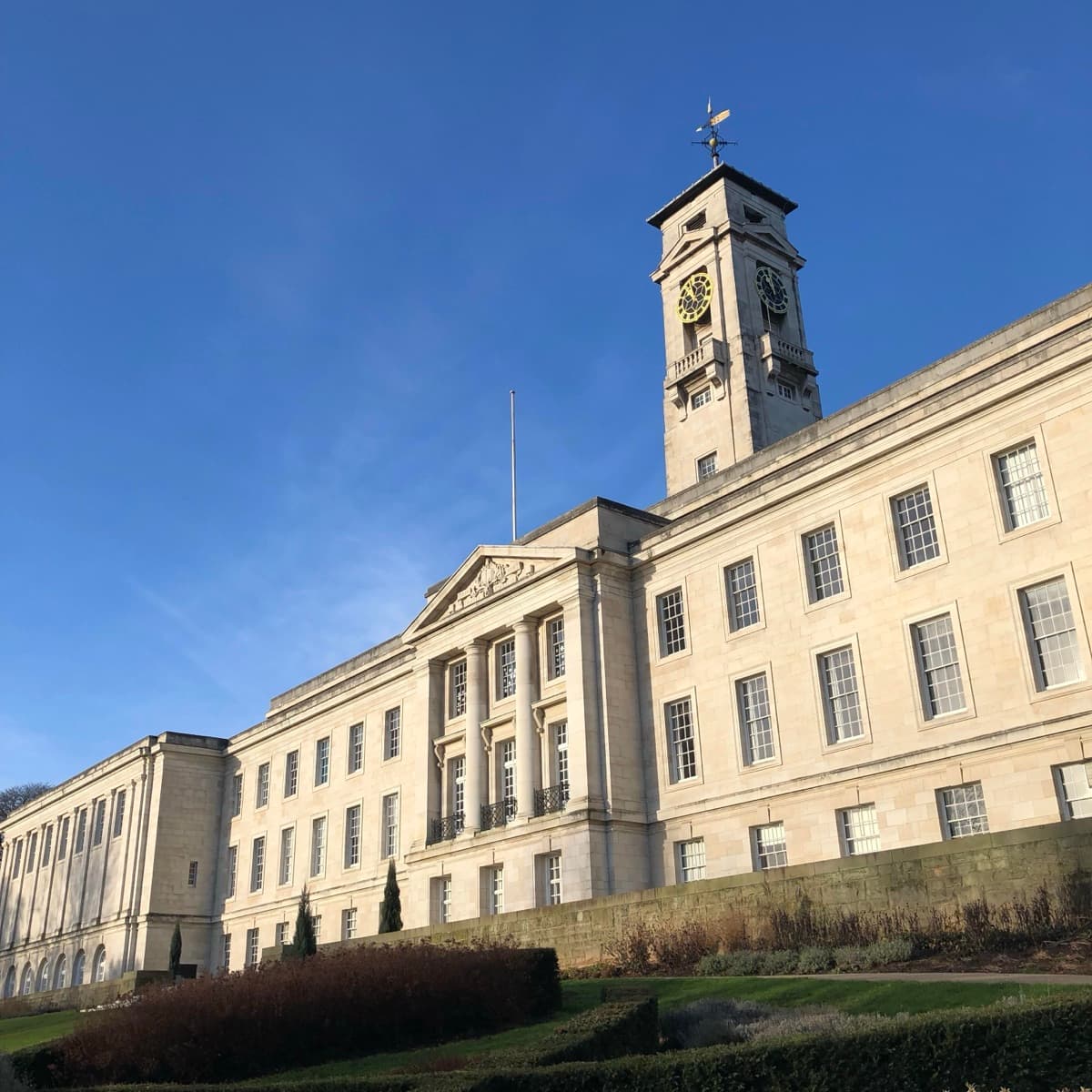 University of Nottingham kampüsünden bir görünüm