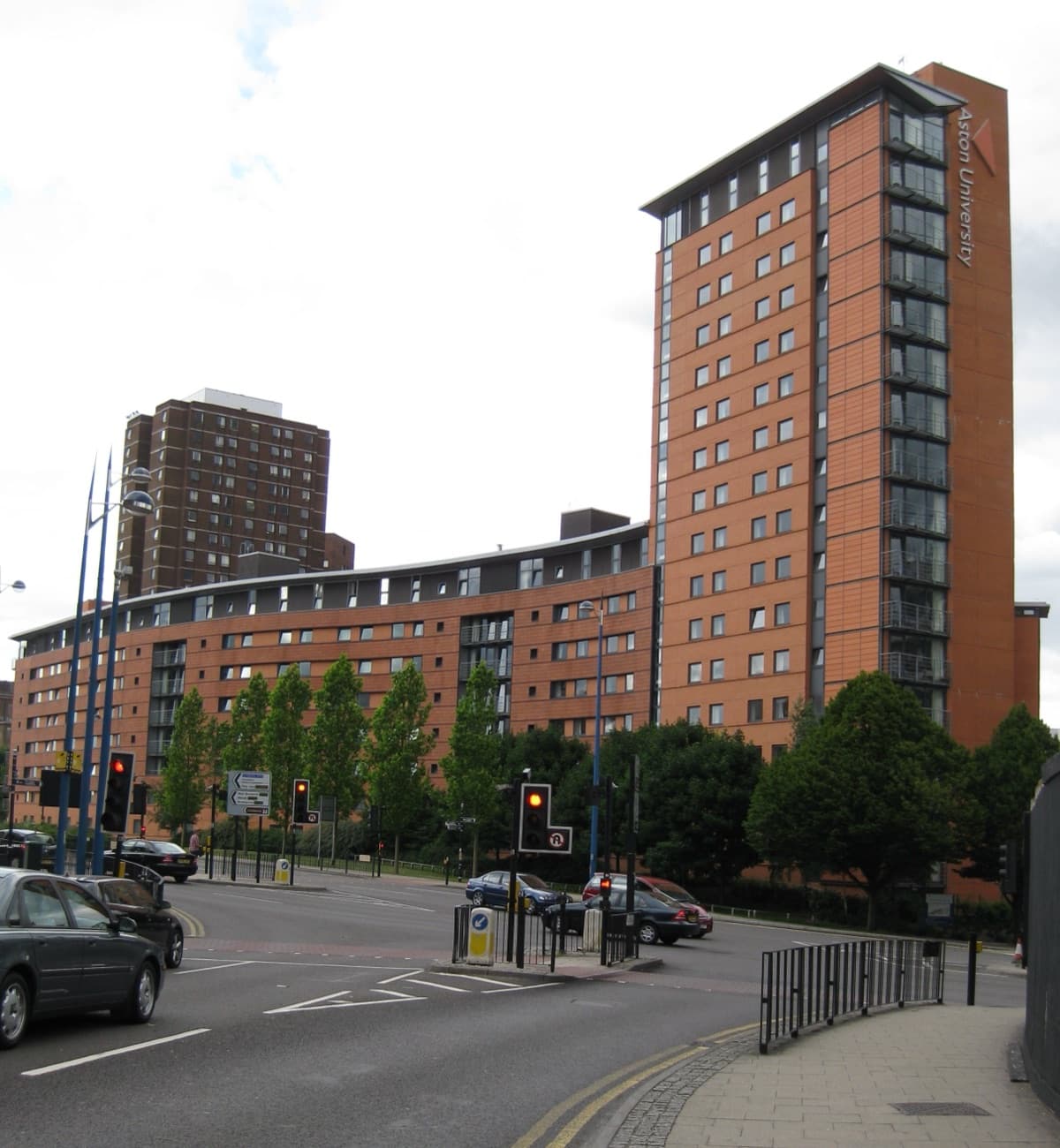 Aston University kampüsünden bir görünüm