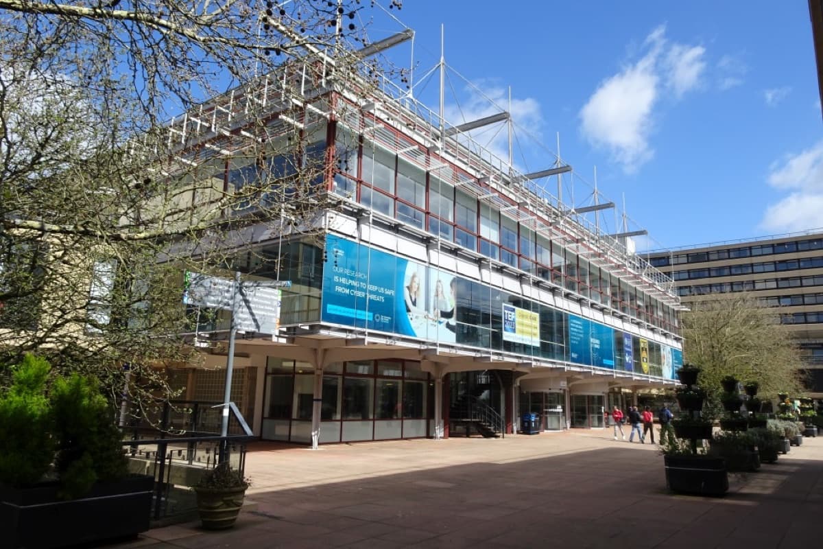 University of Bath kampüsünden bir görünüm